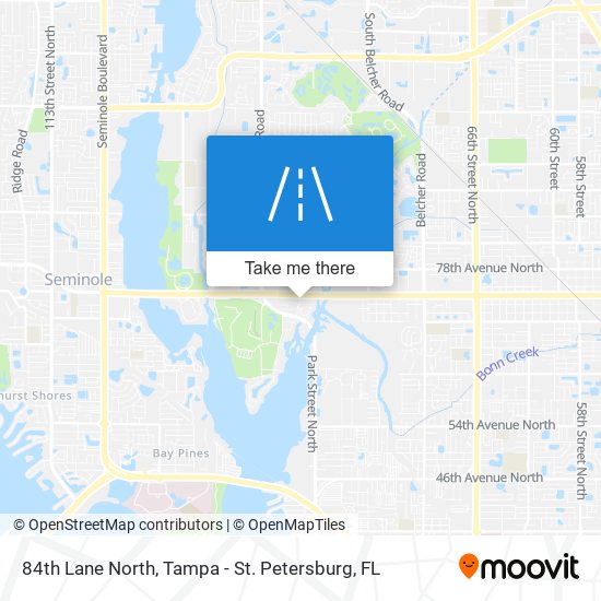 84th Lane North map