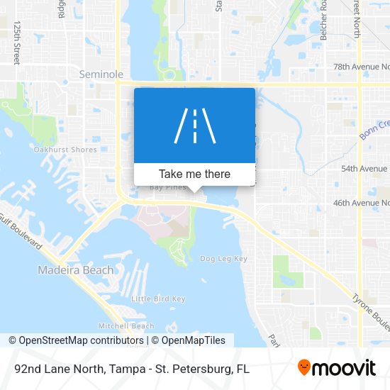 92nd Lane North map