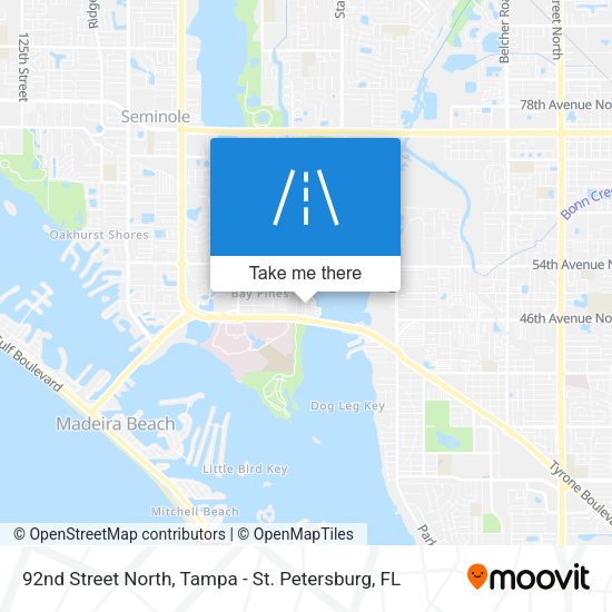 Mapa de 92nd Street North