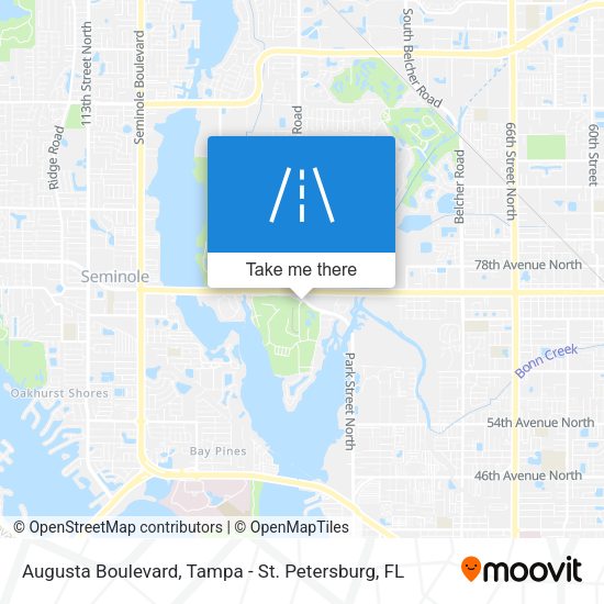 Augusta Boulevard map