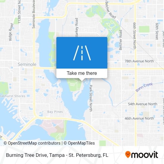 Mapa de Burning Tree Drive
