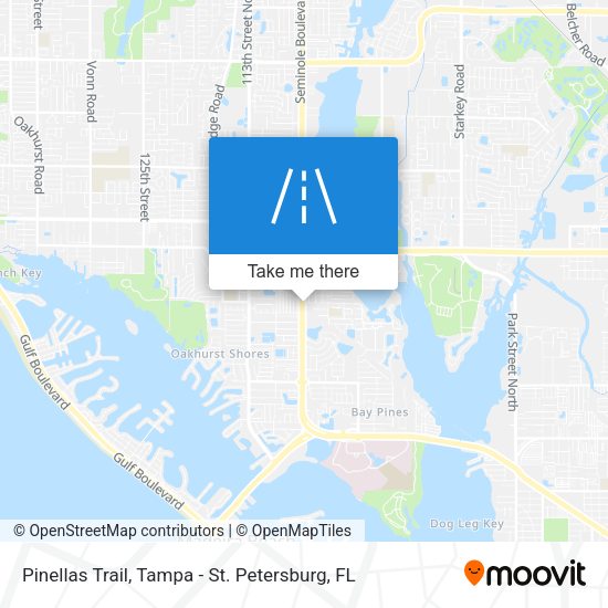 Pinellas Trail map