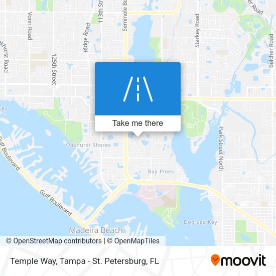 Temple Way map