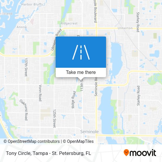 Mapa de Tony Circle