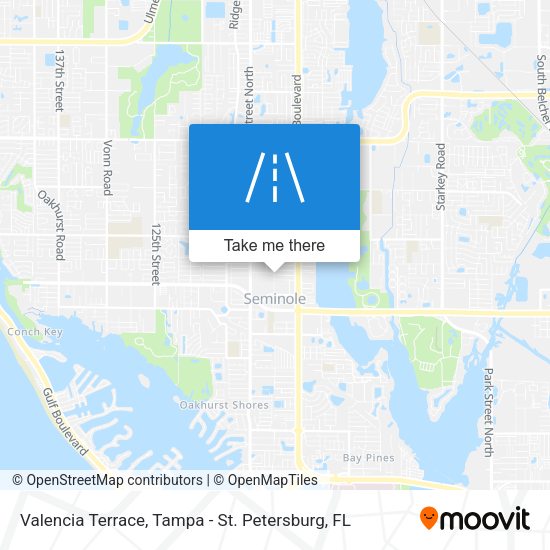 Valencia Terrace map