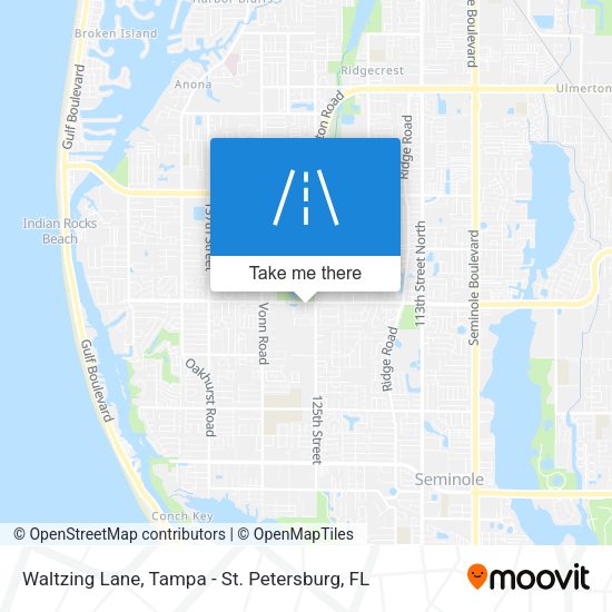 Mapa de Waltzing Lane
