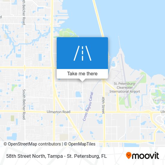 58th Street North map