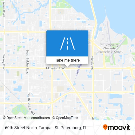 60th Street North map