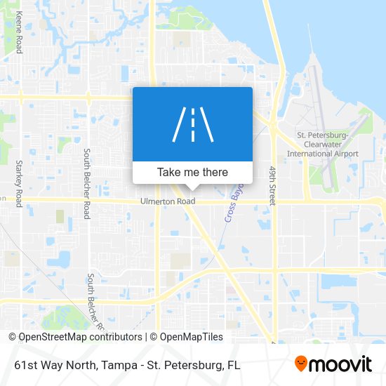 61st Way North map