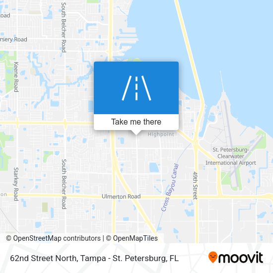 62nd Street North map