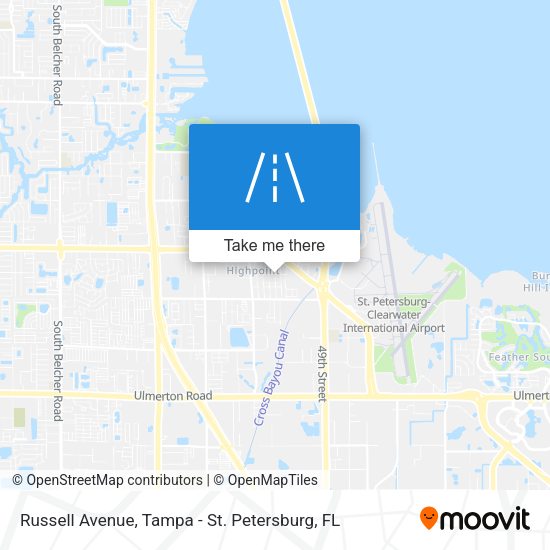 Russell Avenue map
