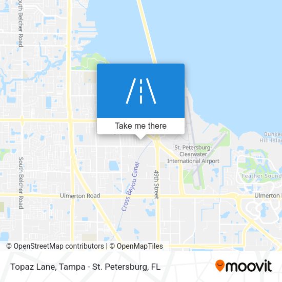Topaz Lane map