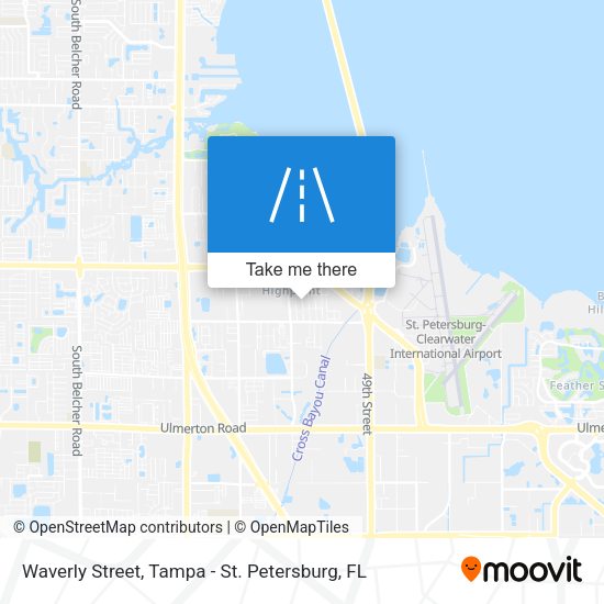 Waverly Street map