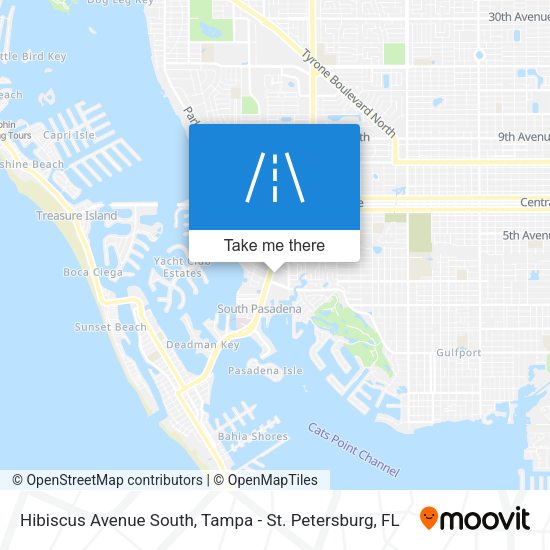 Hibiscus Avenue South map