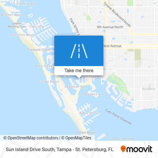 Mapa de Sun Island Drive South