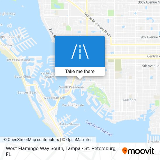 West Flamingo Way South map