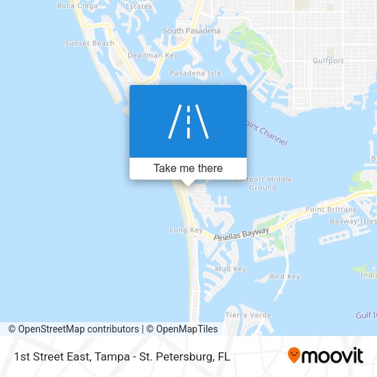1st Street East map