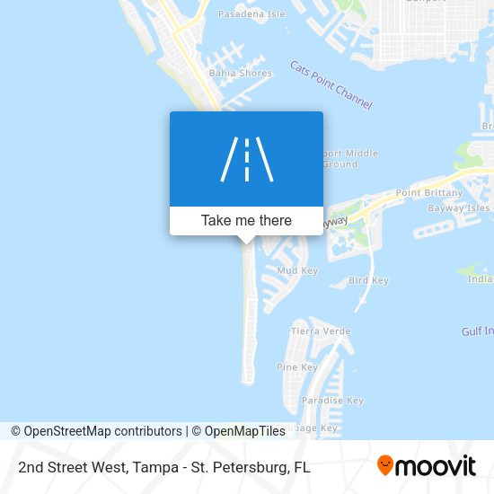 Mapa de 2nd Street West