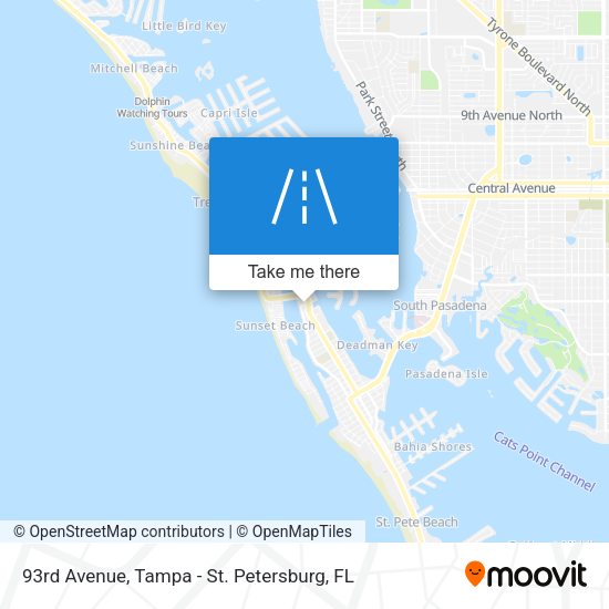 93rd Avenue map