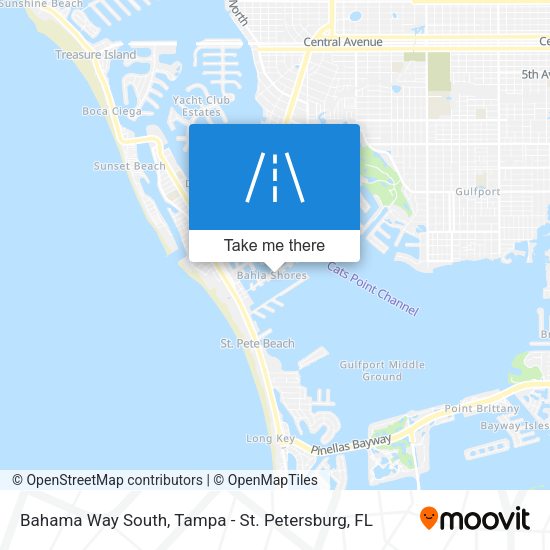 Bahama Way South map