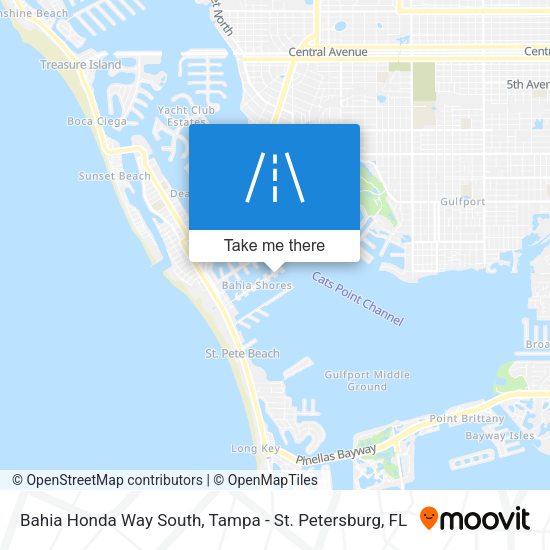Bahia Honda Way South map