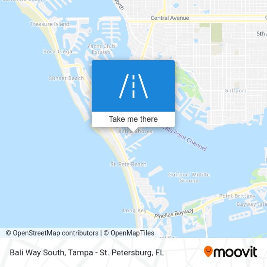 Bali Way South map