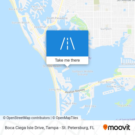 Mapa de Boca Ciega Isle Drive
