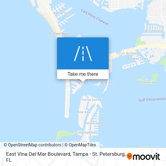 East Vina Del Mar Boulevard map
