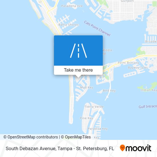 South Debazan Avenue map