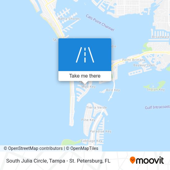 South Julia Circle map