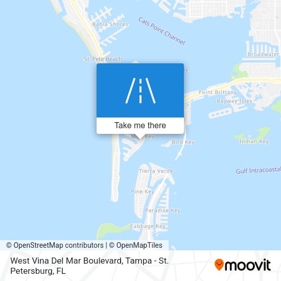 Mapa de West Vina Del Mar Boulevard