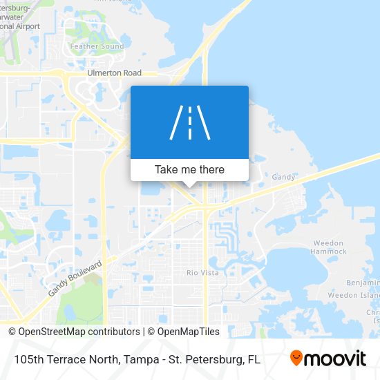 105th Terrace North map