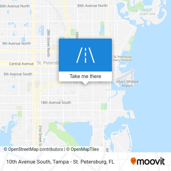 10th Avenue South map