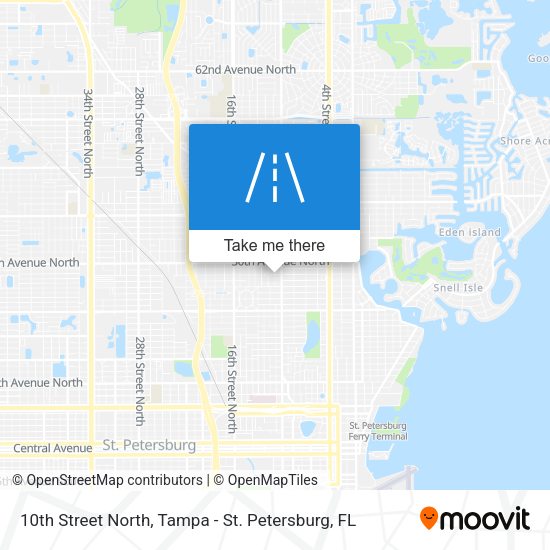 Mapa de 10th Street North