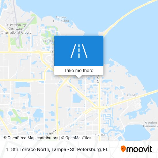 118th Terrace North map