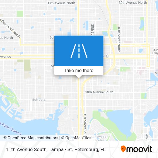 11th Avenue South map