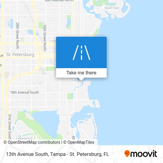 13th Avenue South map
