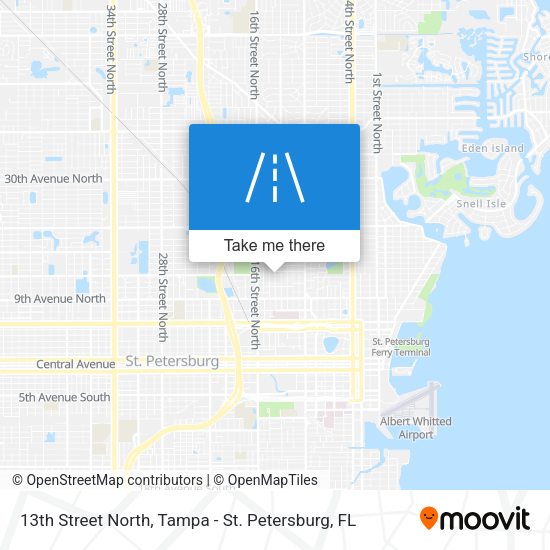Mapa de 13th Street North