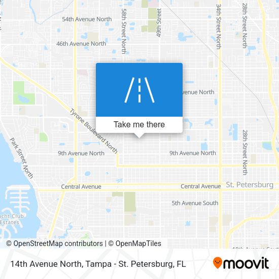 14th Avenue North map