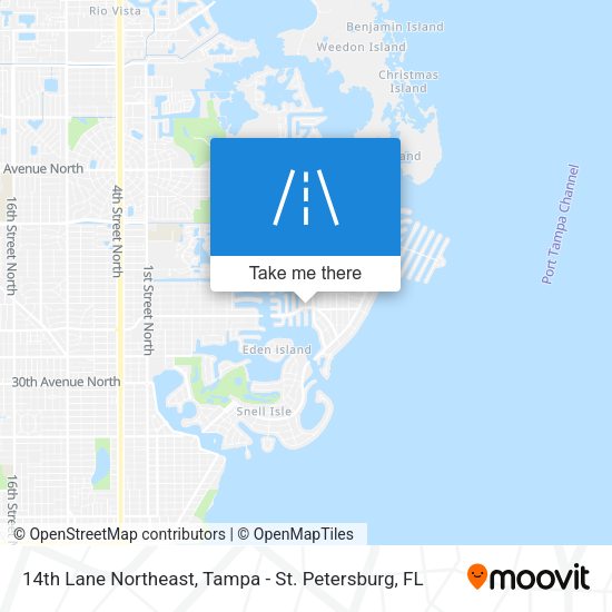 14th Lane Northeast map