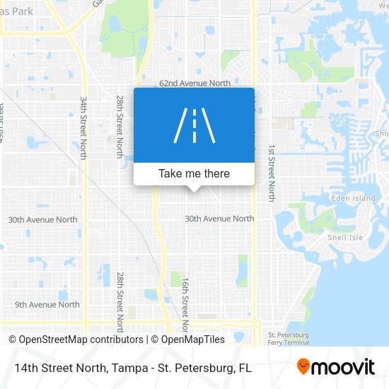 Mapa de 14th Street North
