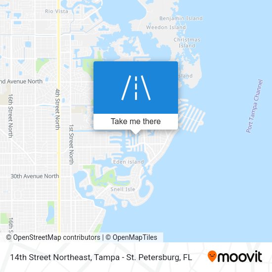 Mapa de 14th Street Northeast