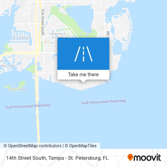 14th Street South map