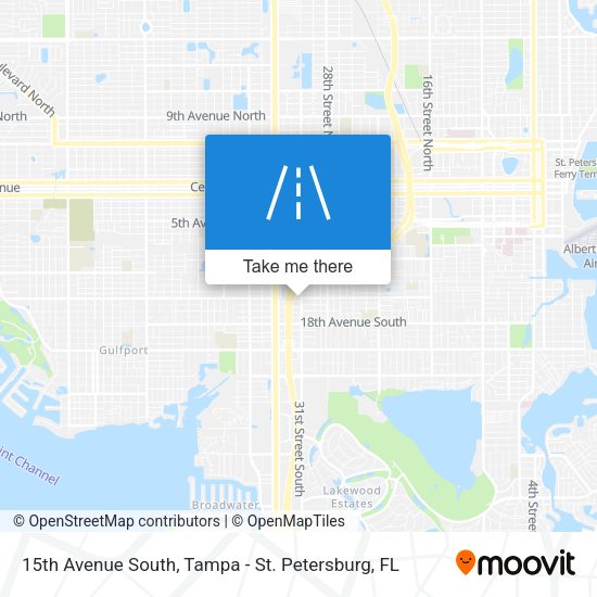 15th Avenue South map