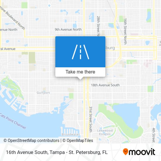 16th Avenue South map