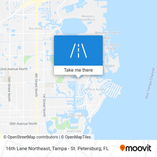 16th Lane Northeast map