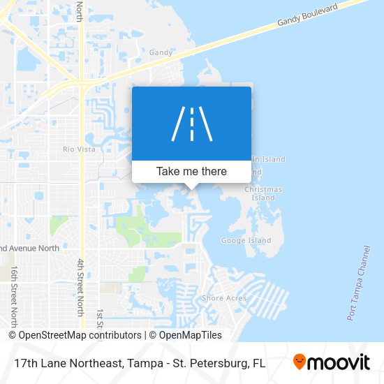17th Lane Northeast map