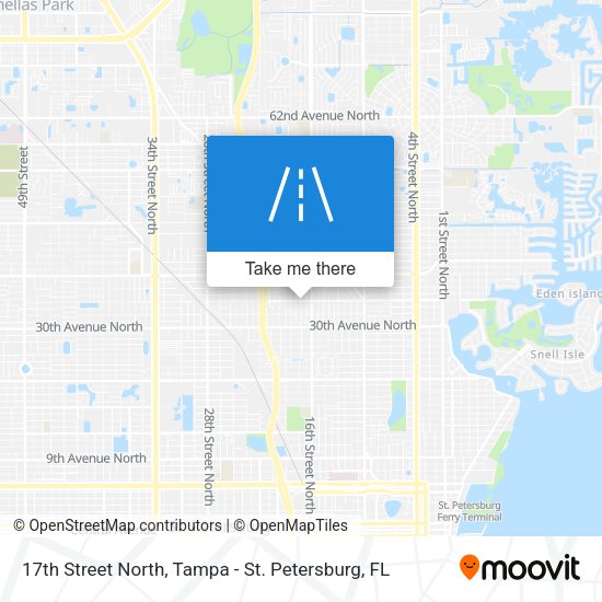 17th Street North map