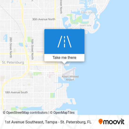 1st Avenue Southeast map