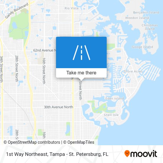 1st Way Northeast map